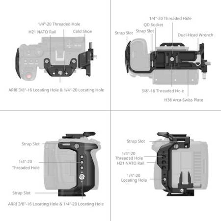 SmallRig 5656 - klatka do Canon EOS C50 - szczegóły